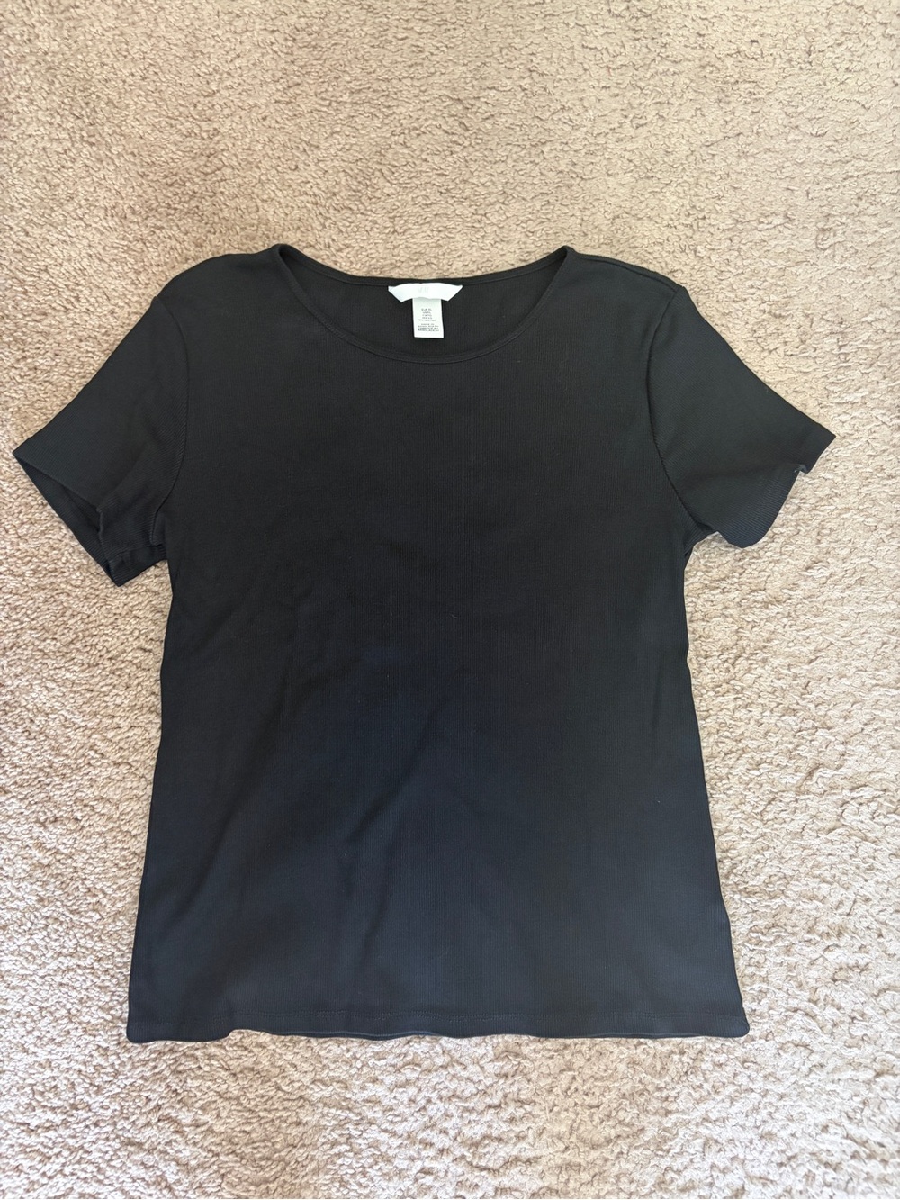 H&M Black Short Sleeve Crewneck Tee